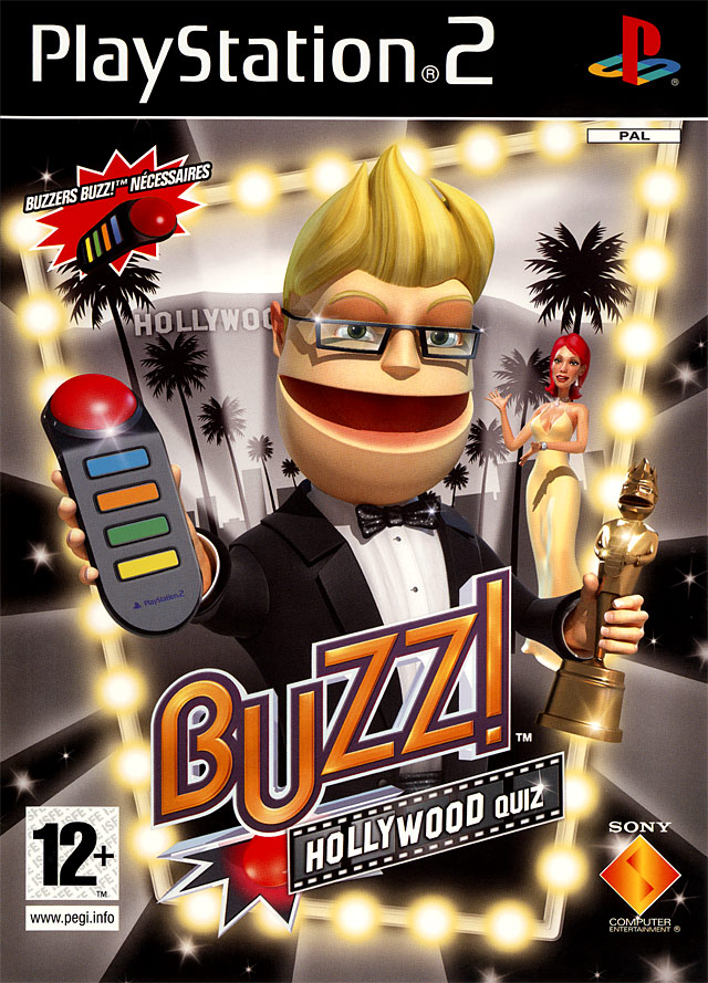 Caratula de Buzz! The Hollywood Quiz para PlayStation 2
