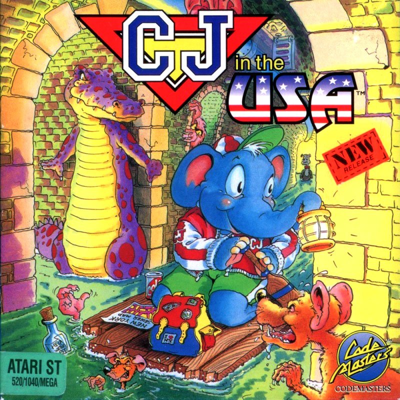 Caratula de CJ in the USA para Atari ST