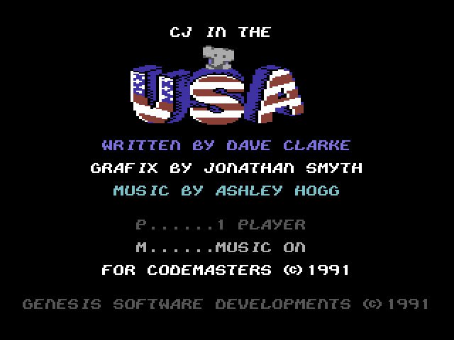 Pantallazo de CJ in the USA para Commodore 64