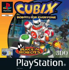 Caratula de CUBIX: Robots for Everyone -- Race 'N Robots para PlayStation