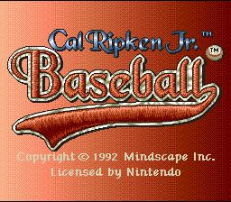 Pantallazo de Cal Ripken Jr. Baseball (Europa) para Super Nintendo