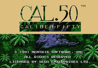 Pantallazo de Caliber .50 para Sega Megadrive