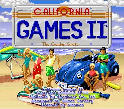 Pantallazo de California Games II (Europa) para Super Nintendo