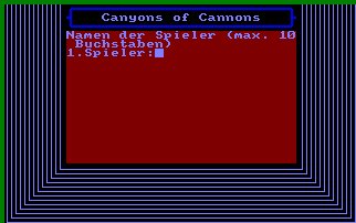 Pantallazo de Canyons Of Cannons para Amstrad CPC