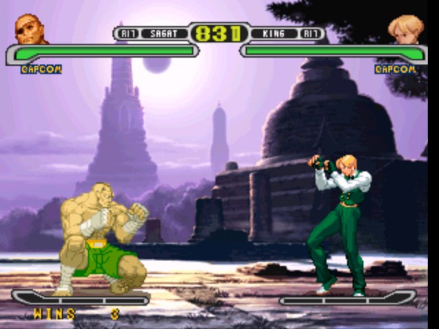 Pantallazo de Capcom vs. SNK Pro para PlayStation