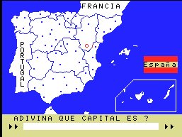 Pantallazo de Capitals De Espanya para MSX