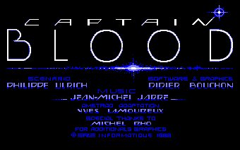 Pantallazo de Captain Blood para Amstrad CPC