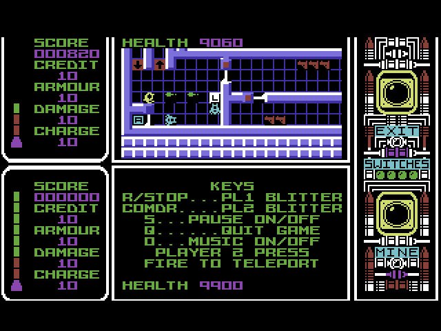 Pantallazo de Captain Fizz Meets the Blaster-Trons para Commodore 64