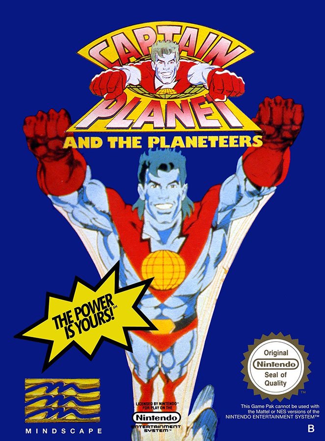 Caratula de Captain Planet and the Planeteers para Nintendo (NES)