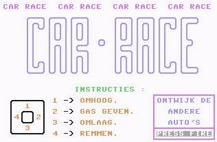Pantallazo de Car Race (I) para Commodore 64