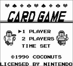 Pantallazo de Card Game para Game Boy