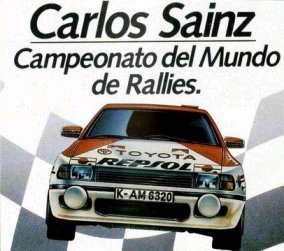 Caratula de Carlos Sainz para MSX