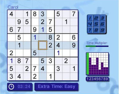 Pantallazo de Carol Vorderman's Sudoku para PSP
