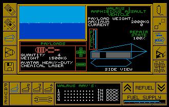 Pantallazo de Carrier Command para Atari ST
