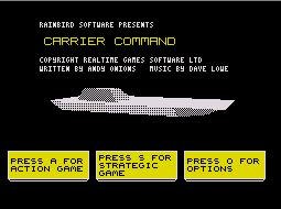 Pantallazo de Carrier Command para Spectrum