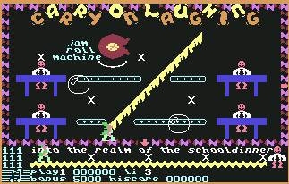 Pantallazo de Carry on Laughing para Commodore 64