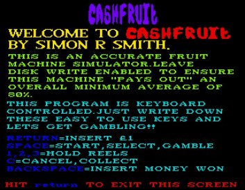 Pantallazo de Cashfruit para Amiga