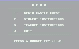 Pantallazo de Castle Quest para Commodore 64