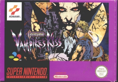 Caratula de Castlevania: Vampire's Kiss (Europa) para Super Nintendo