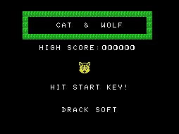 Pantallazo de Cat & Wolf para MSX