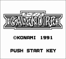 Pantallazo de Cave Noire para Game Boy