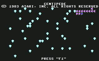 Pantallazo de Centipede para Commodore 64
