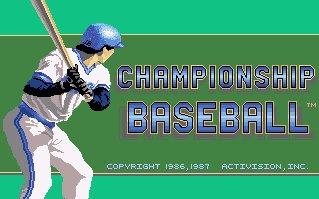 Pantallazo de Championship Baseball para Amiga