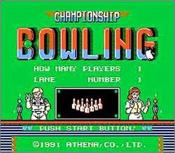 Pantallazo de Championship Bowling para Nintendo (NES)