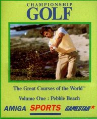 Caratula de Championship Golf: The Great Courses Of The World Vol.1: Pebble Beach para Amiga