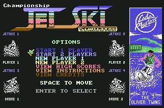Pantallazo de Championship Jet Ski Simulator para Commodore 64