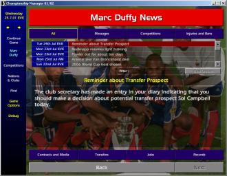 Pantallazo de Championship Manager: Season 01/02 para PC