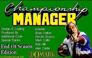Pantallazo de Championship Manager\'94: End of Season Edition para Amiga