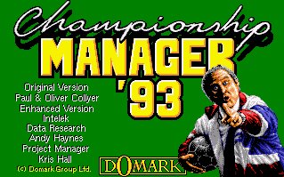 Pantallazo de Championship Manager '93 para Amiga