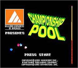 Pantallazo de Championship Pool para Nintendo (NES)