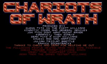 Pantallazo de Chariots Of Wrath para Amiga