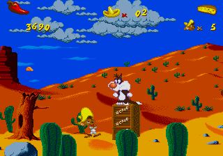 Pantallazo de Cheese Cat-astrophe Starring Speedy Gonzales para Sega Megadrive
