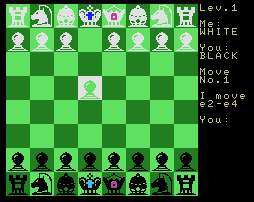 Pantallazo de Chess para MSX