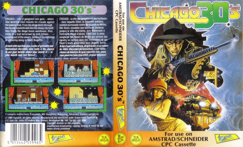 Caratula de Chicago '30 para Amstrad CPC