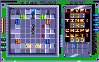 Pantallazo de Chip's Challenge para Amiga