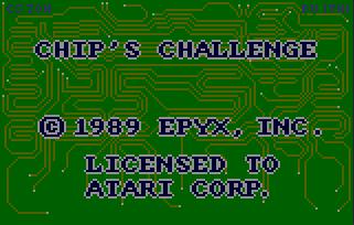 Pantallazo de Chip's Challenge para Atari Lynx