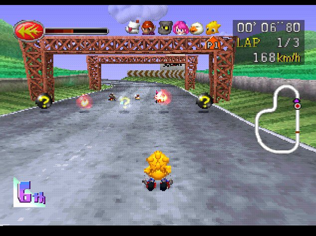 Pantallazo de Chocobo Racing para PlayStation