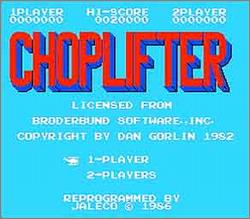 Pantallazo de Choplifter para Nintendo (NES)
