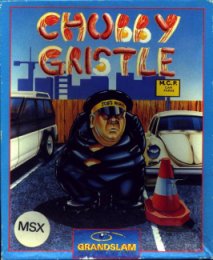 Caratula de Chubby Gristle para MSX