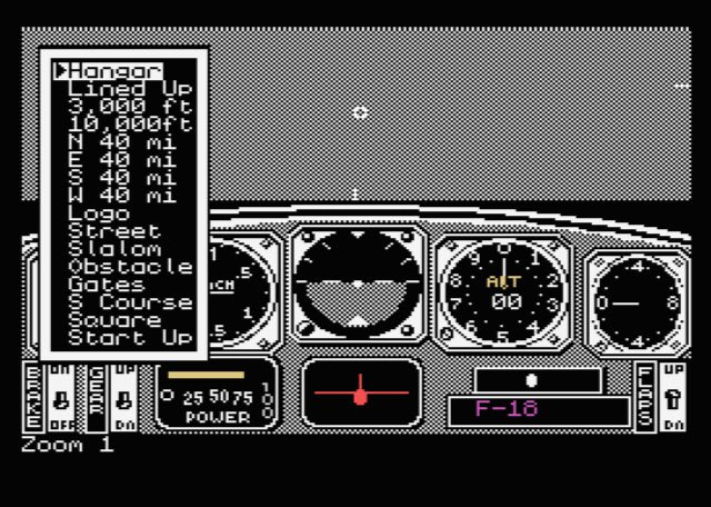 Pantallazo de Chuck Yeager's Advanced Flight Trainer para MSX