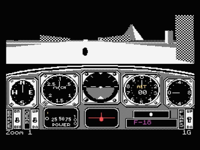 Pantallazo de Chuck Yeager's Advanced Flight Trainer para MSX
