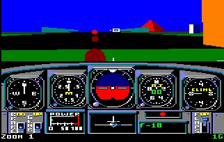 Pantallazo de Chuck Yeager's Simulator para Amstrad CPC