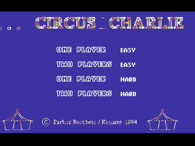 Pantallazo de Circus Charlie para Commodore 64