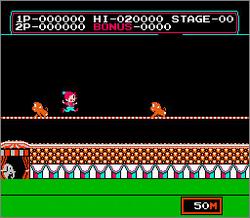 Pantallazo de Circus Charlie para Nintendo (NES)