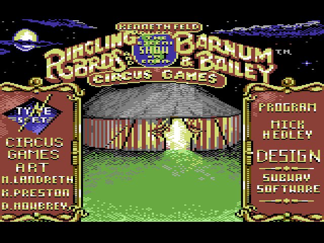 Pantallazo de Circus Games para Commodore 64