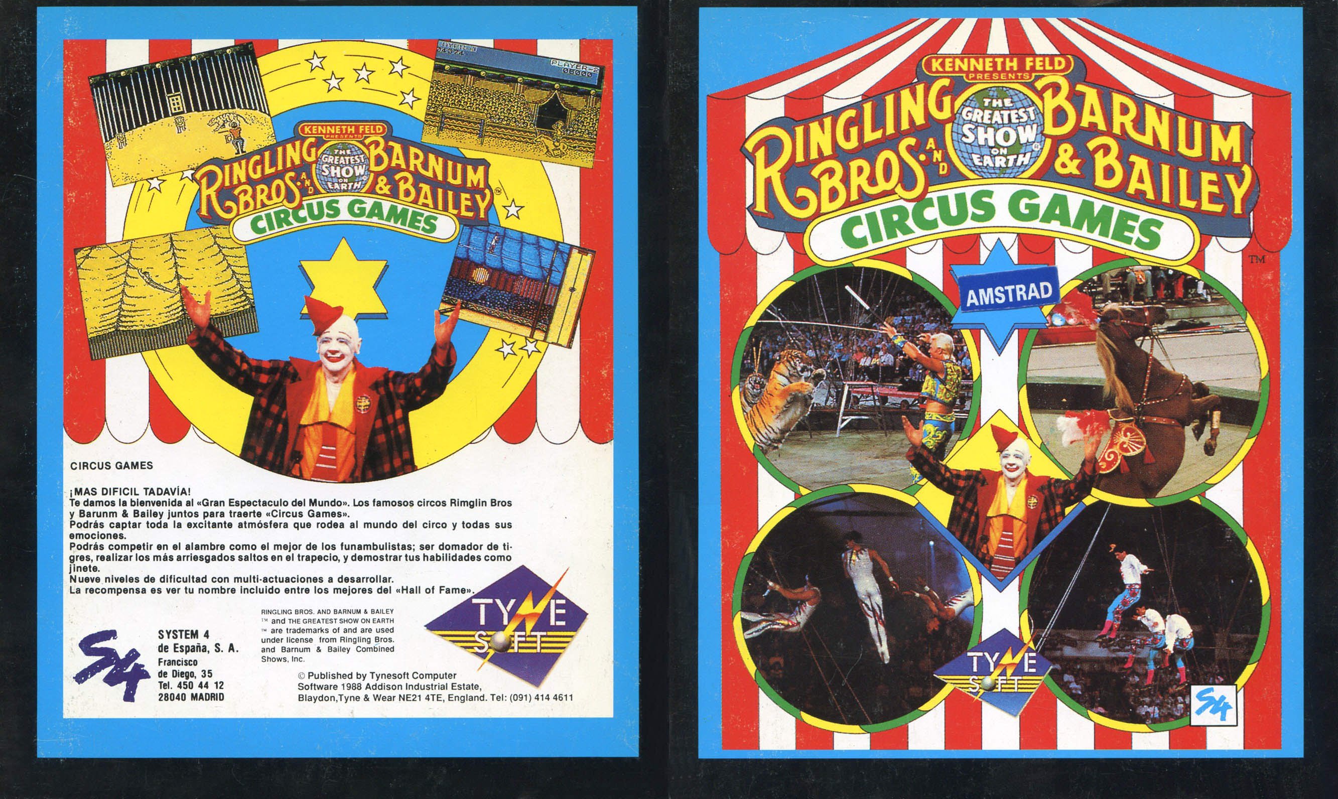 Caratula de Circus Games para Amstrad CPC